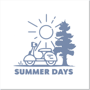 Scooter Summer Posters and Art
